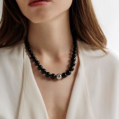 Colier din onix negru și argint 45 cm DiAmanti 254-110-G Colier din onix negru și argint 45 cm DiAmanti 254-110-G